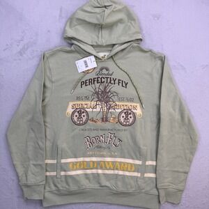 Born Fly Hoodie Mens XL Moss Green Perfectly Fly Special Edition Streetwear